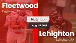 Matchup: Fleetwood vs. Lehighton  2017