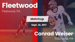 Matchup: Fleetwood vs. Conrad Weiser  2017