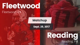 Matchup: Fleetwood vs. Reading  2017