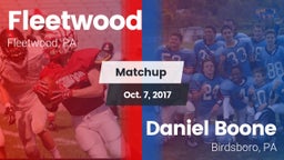 Matchup: Fleetwood vs. Daniel Boone  2017