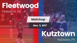 Matchup: Fleetwood vs. Kutztown  2017