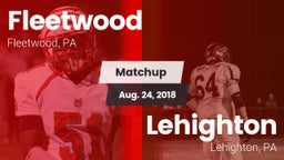 Matchup: Fleetwood vs. Lehighton  2018