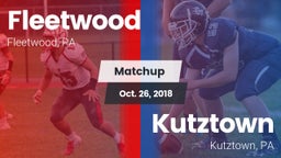 Matchup: Fleetwood vs. Kutztown  2018
