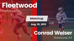 Matchup: Fleetwood vs. Conrad Weiser  2019