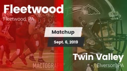 Matchup: Fleetwood vs. Twin Valley  2019