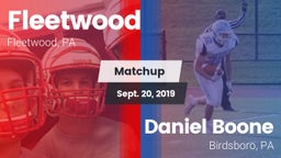 Matchup: Fleetwood vs. Daniel Boone  2019