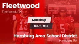 Matchup: Fleetwood vs. Hamburg Area School District 2019