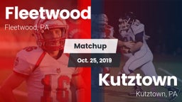 Matchup: Fleetwood vs. Kutztown  2019