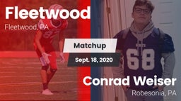 Matchup: Fleetwood vs. Conrad Weiser  2020