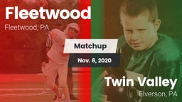 Matchup: Fleetwood vs. Twin Valley  2020