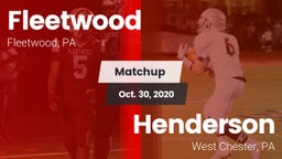Matchup: Fleetwood vs. Henderson  2020