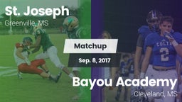 Matchup: St. Joseph vs. Bayou Academy  2017