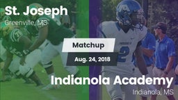 Matchup: St. Joseph vs. Indianola Academy  2018