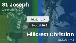 Matchup: St. Joseph vs. Hillcrest Christian  2018