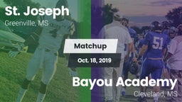 Matchup: St. Joseph vs. Bayou Academy  2019