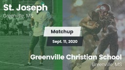 Matchup: St. Joseph vs. Greenville Christian School 2020