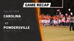 Recap: Carolina  vs. Powdersville  2016
