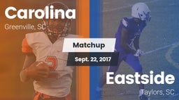 Matchup: Carolina vs. Eastside  2017