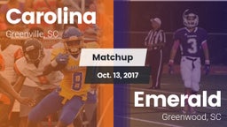 Matchup: Carolina vs. Emerald  2017
