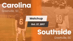 Matchup: Carolina vs. Southside  2017