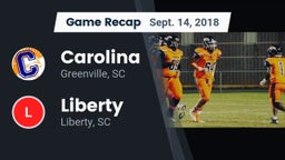 Recap: Carolina  vs. Liberty  2018