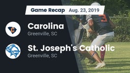 Recap: Carolina  vs. St. Joseph's Catholic  2019