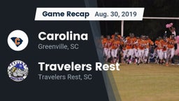Recap: Carolina  vs. Travelers Rest  2019