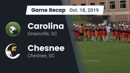 Recap: Carolina  vs. Chesnee  2019