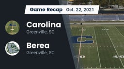 Recap: Carolina  vs. Berea  2021