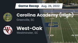 Recap: Carolina Academy (High) vs. West-Oak  2022