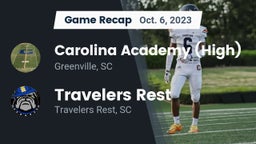 Recap: Carolina Academy (High) vs. Travelers Rest  2023