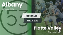 Matchup: Albany vs. Platte Valley  2019