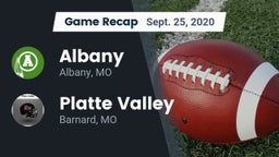 Recap: Albany  vs. Platte Valley  2020