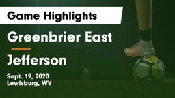 Greenbrier East  vs Jefferson  Game Highlights - Sept. 19, 2020