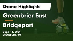 Greenbrier East  vs Bridgeport  Game Highlights - Sept. 11, 2021
