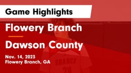 Flowery Branch  vs Dawson County  Game Highlights - Nov. 14, 2023