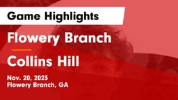 Flowery Branch  vs Collins Hill  Game Highlights - Nov. 20, 2023