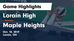 Lorain High vs Maple Heights Game Highlights - Oct. 10, 2019