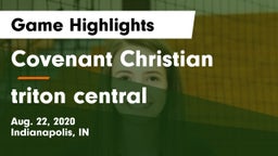Covenant Christian  vs triton central Game Highlights - Aug. 22, 2020
