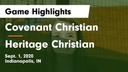 Covenant Christian  vs Heritage Christian  Game Highlights - Sept. 1, 2020