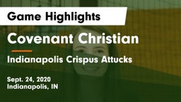 Covenant Christian  vs Indianapolis Crispus Attucks Game Highlights - Sept. 24, 2020
