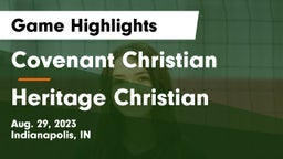Covenant Christian  vs Heritage Christian  Game Highlights - Aug. 29, 2023