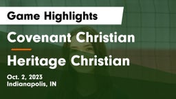 Covenant Christian  vs Heritage Christian  Game Highlights - Oct. 2, 2023