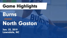 Burns  vs North Gaston  Game Highlights - Jan. 22, 2019
