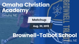 Matchup: Omaha Christian Acad vs. Brownell-Talbot School 2019