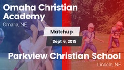 Matchup: Omaha Christian Acad vs. Parkview Christian School 2019