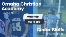 Matchup: Omaha Christian Acad vs. Cedar Bluffs  2019