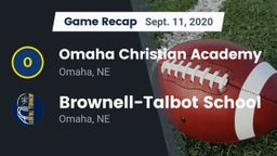 Recap: Omaha Christian Academy  vs. Brownell-Talbot School 2020