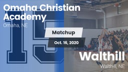 Matchup: Omaha Christian Acad vs. Walthill  2020