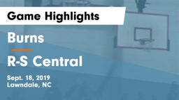 Burns  vs R-S Central  Game Highlights - Sept. 18, 2019